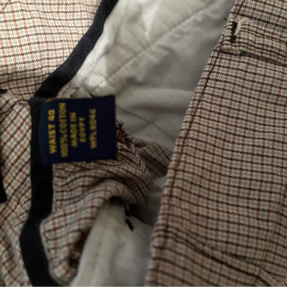 Club Room beige/brown striped cargo shorts 40 - Picture 2 of 5